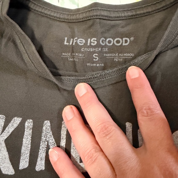 Life Is Good Women’s Tees- Charcoal, Blue, Red - Picture 2 of 5